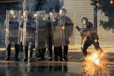 Albanija ,Tirana demonstracije
