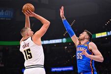 Nikola Jokić na utakmici protiv Oklahome