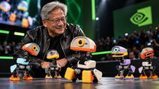 Jensen Huang and Colorful Demo Robots.png
