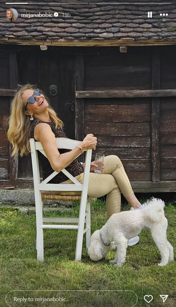 Mirjana Bobić Mojsilović proslavila Uskrs u svojoj kući na selu