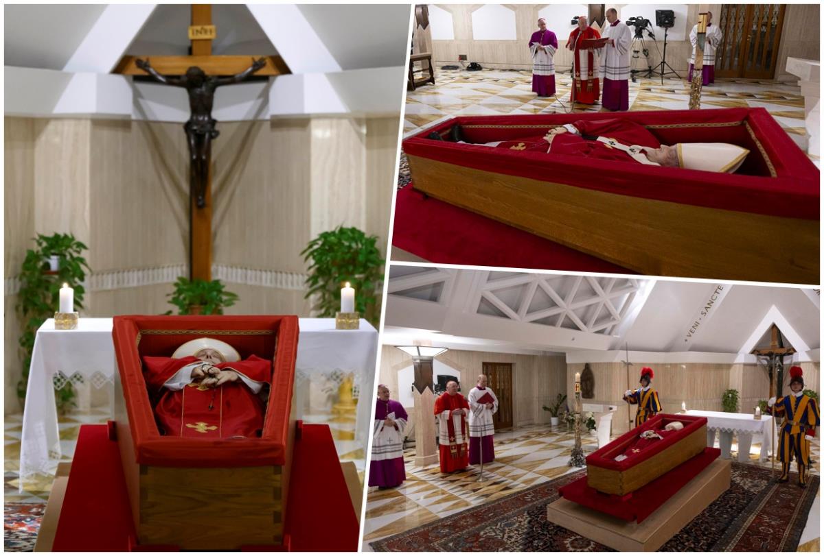 Izložen kovčeg sa telom pape Franje