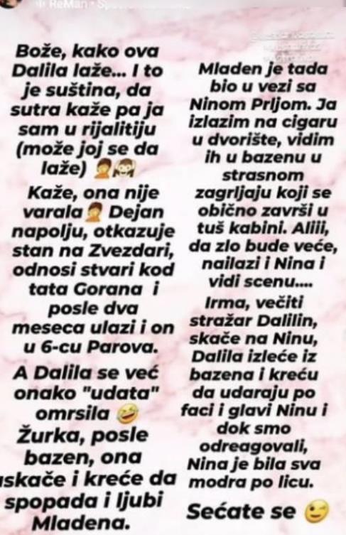 Vesna Rivas raskrinkala Dalilu