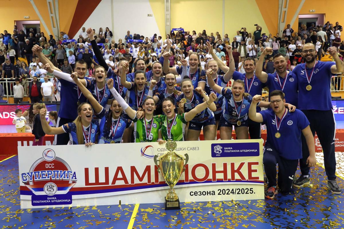 Železničar Lajkovac prvak Srbije u odbojci