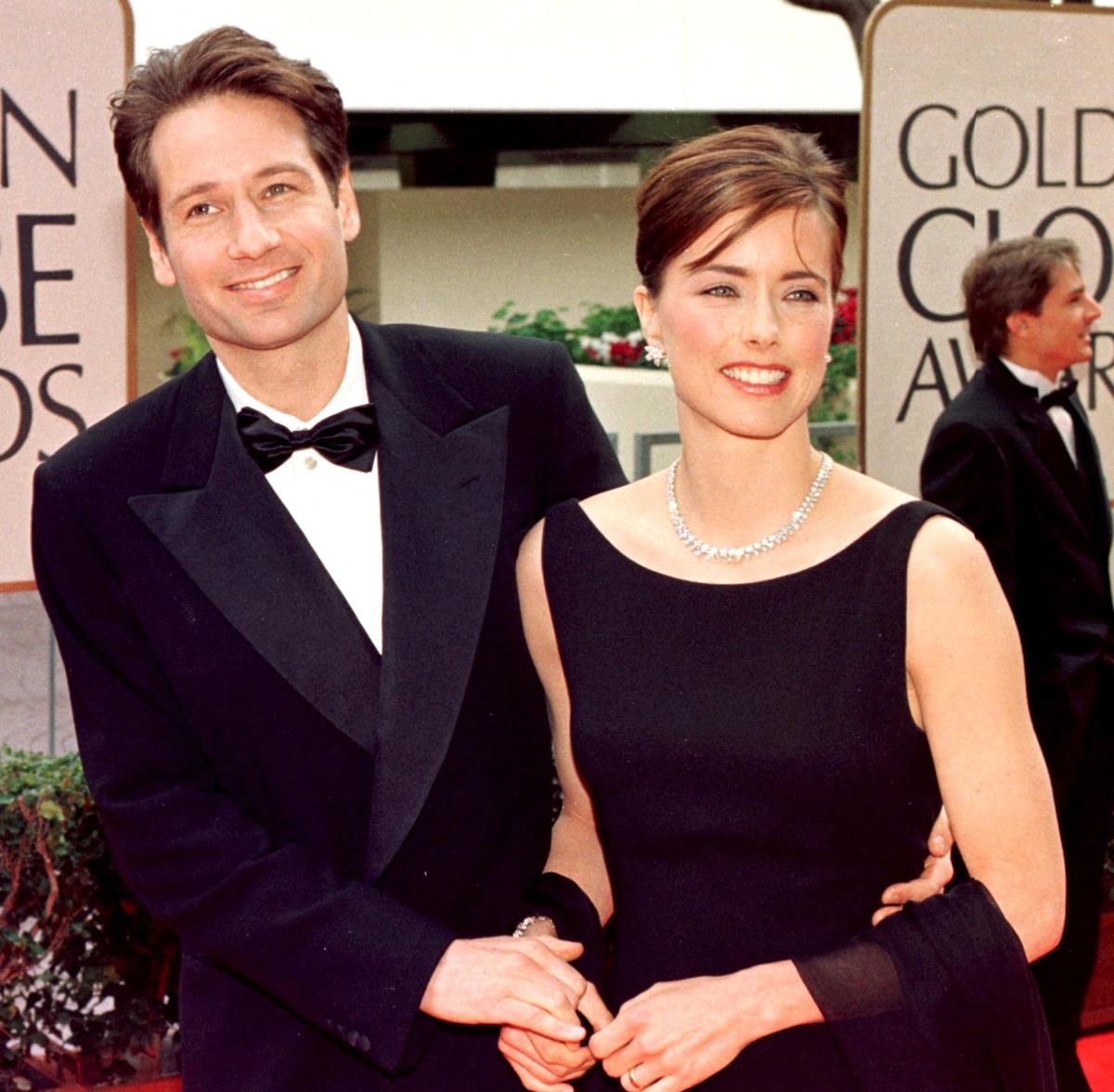 Dejvid Duhovni i Tea Leoni na crvenom tepihu