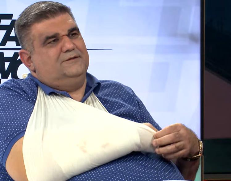 Saša Mirković posle izlaska iz bolnice