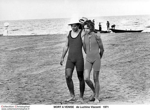 Bjorn Andresen na snimanju filma Smrt u Veneciji