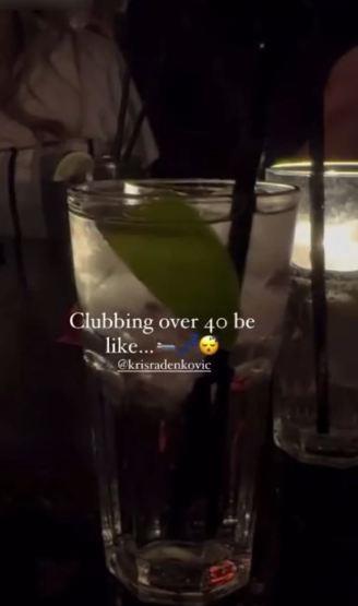 Kristina Radenković u noćnom provodu