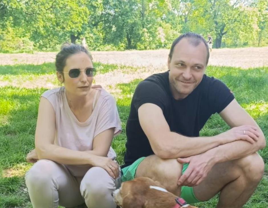 Bojan Krivokapić sa suprugom Taisom