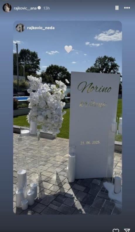 Ana i Predrag Rajković krstili ćerku Noru