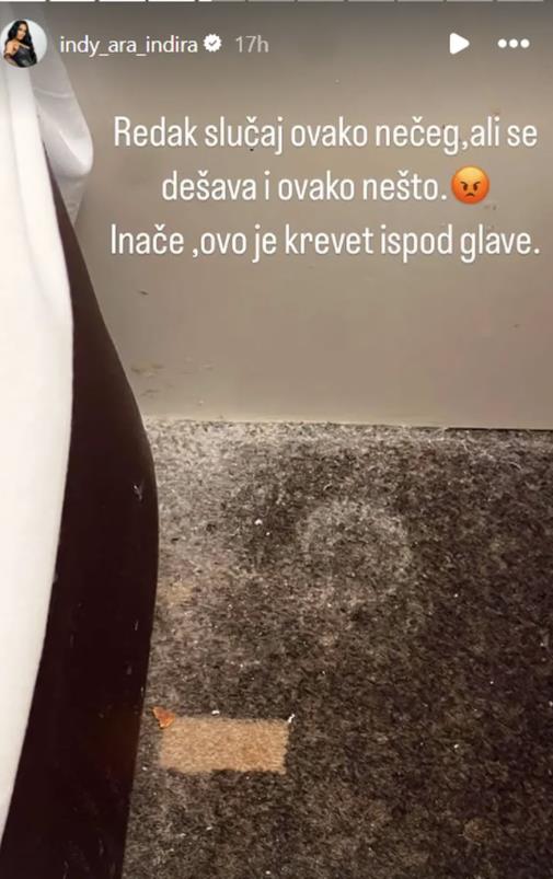 Indi Aradinović doživela strahotu