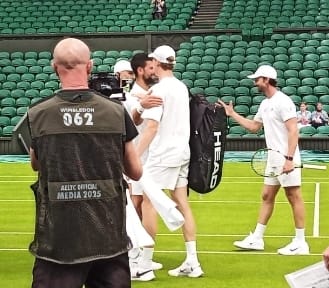 Trening Novak Đoković i Karlos Alkaraz