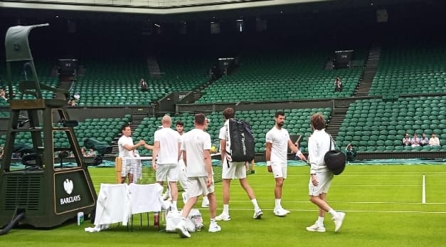 Trening Novak Đoković i Karlos Alkaraz