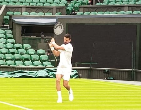 Trening Novak Đoković i Karlos Alkaraz