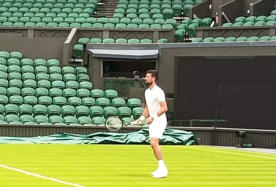 Trening Novak Đoković i Karlos Alkaraz