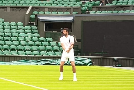 Trening Novak Đoković i Karlos Alkaraz