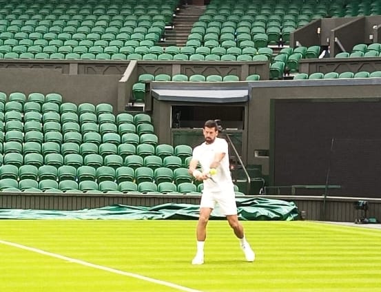 Trening Novak Đoković i Karlos Alkaraz