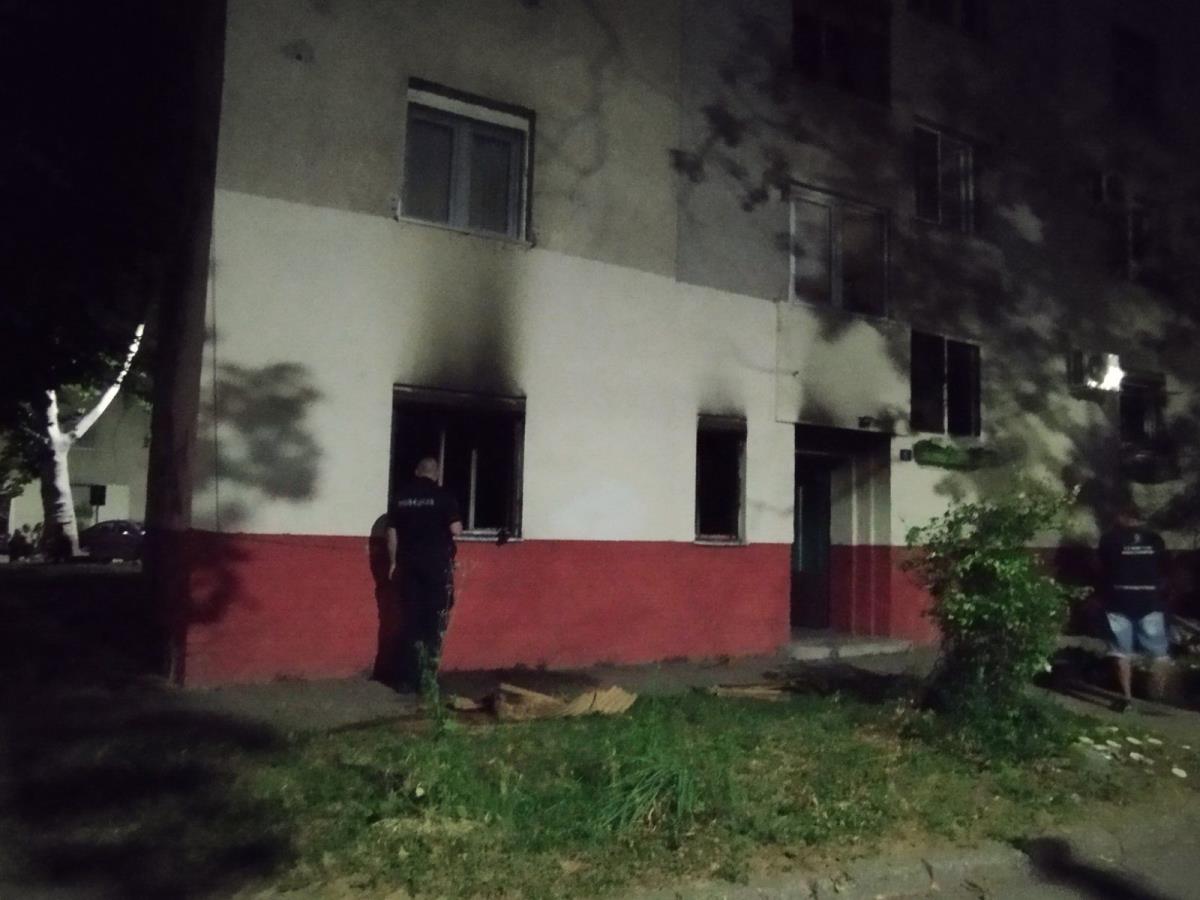 Prve fotografije nakon požara u stanu u Novom Sadu