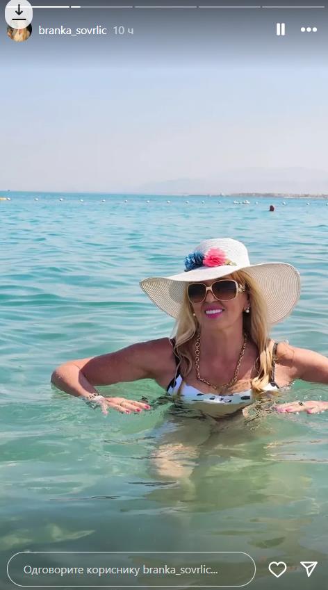 Branka Sovrlić na moru