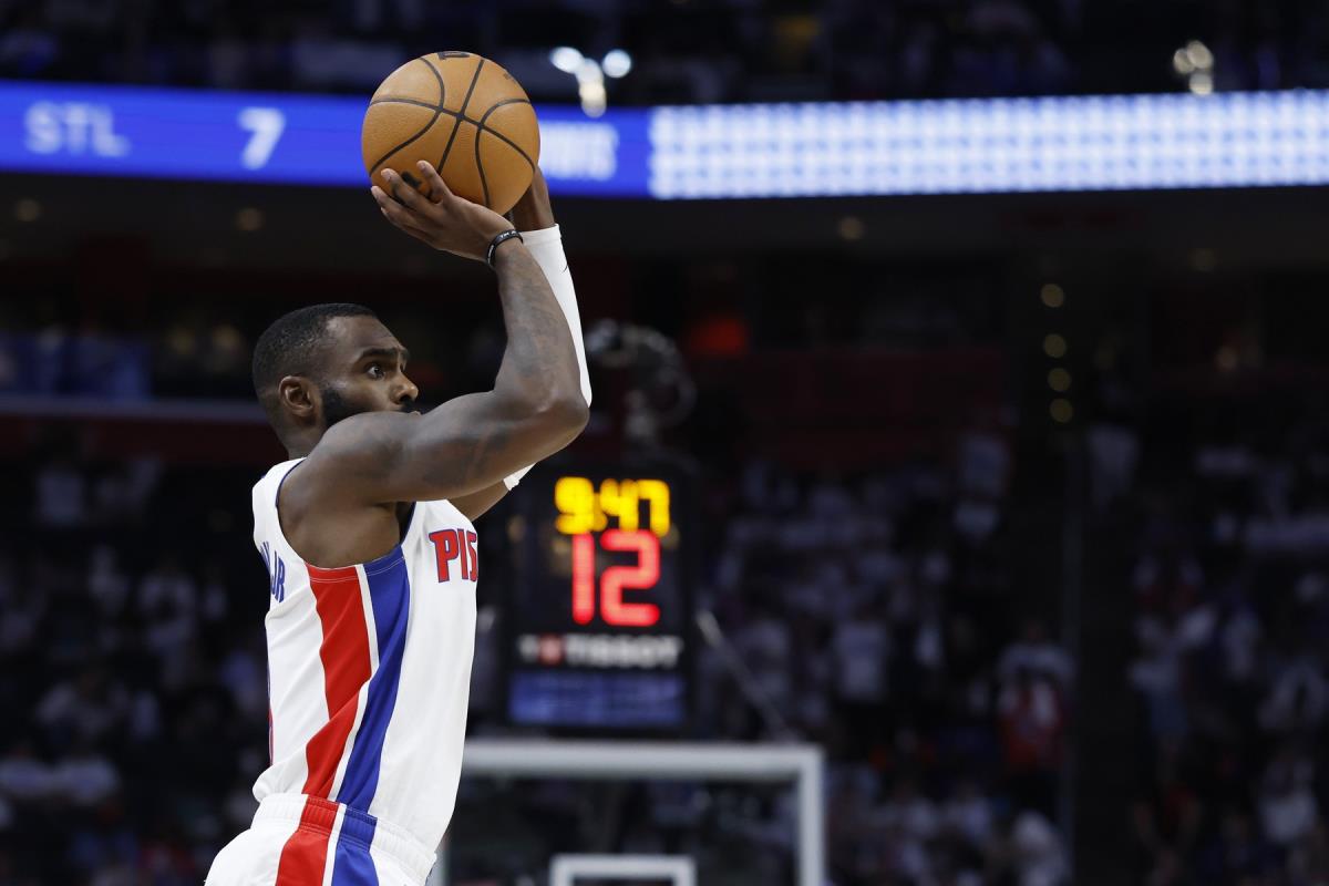 Tim Hardavej Džunior, novo pojačanje Denver Nagetsa, tokom meča koji je igrao za Detroit Pistonse