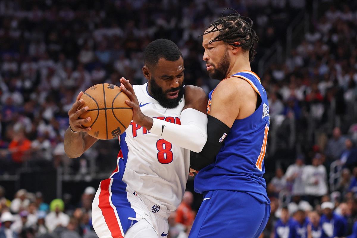 Tim Hardavej Džunior, novo pojačanje Denver Nagetsa, tokom meča koji je igrao za Detroit Pistonse protiv Njujork Niksa