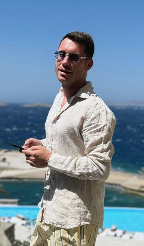 Jovan  Pantić na odmoru