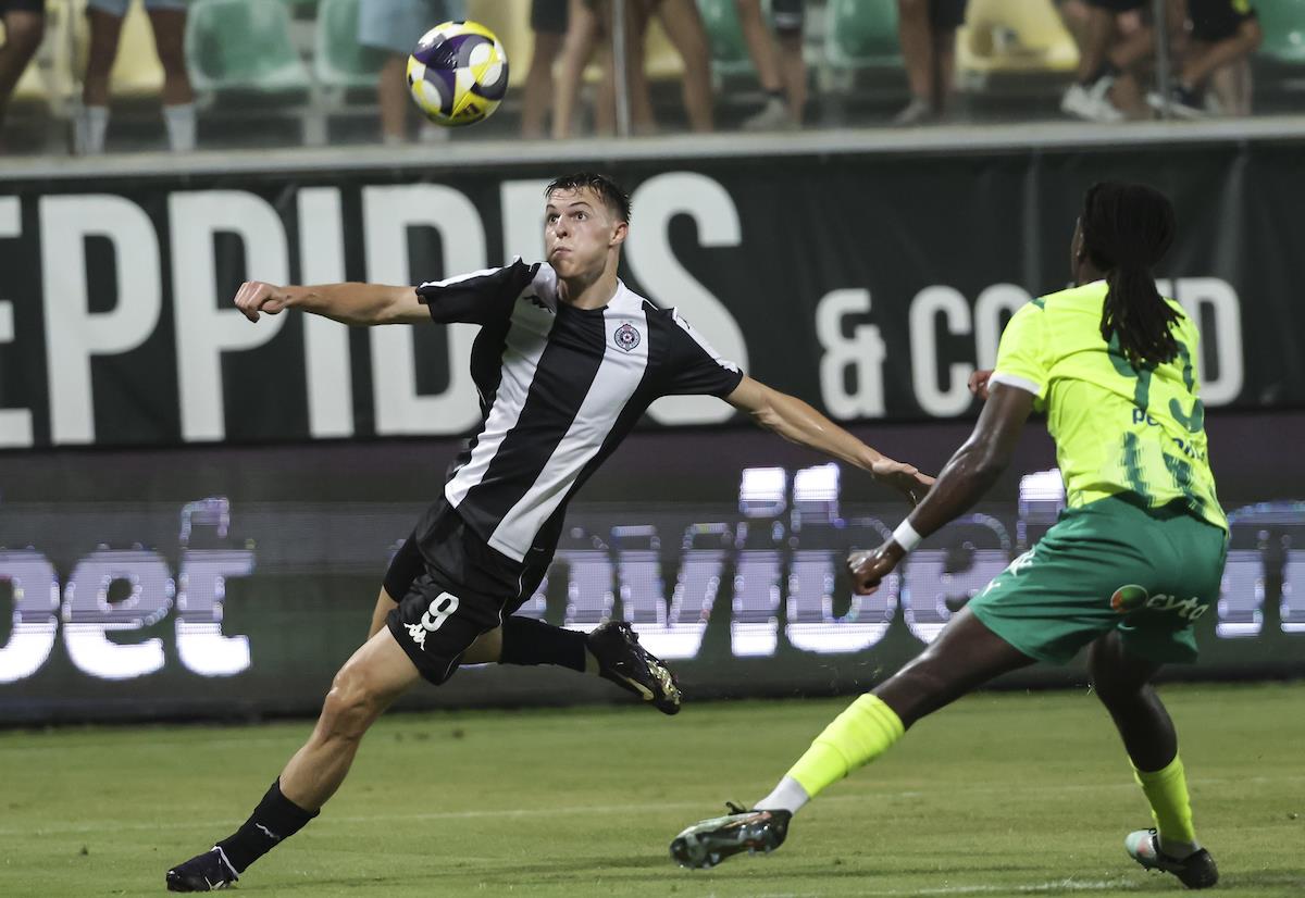 Detalj sa meča AEK Larnaka - Partizan u kvalifikacijama za Ligu Evrope