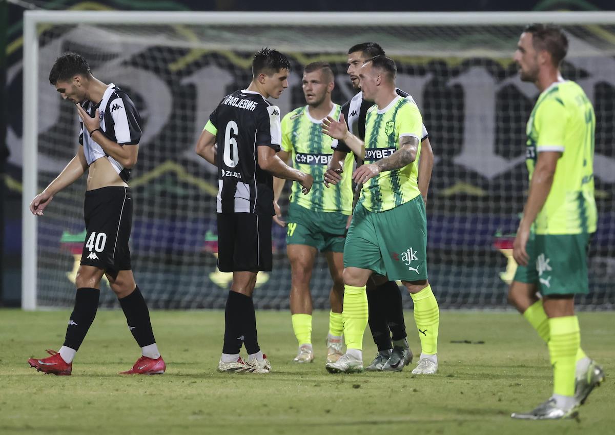 Detalj sa meča AEK Larnaka - Partizan u kvalifikacijama za Ligu Evrope