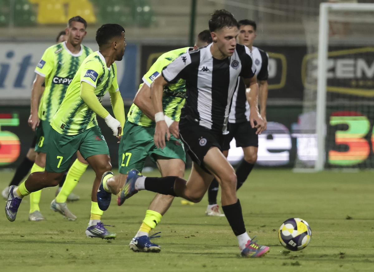 Detalj sa meča AEK Larnaka - Partizan u kvalifikacijama za Ligu Evrope