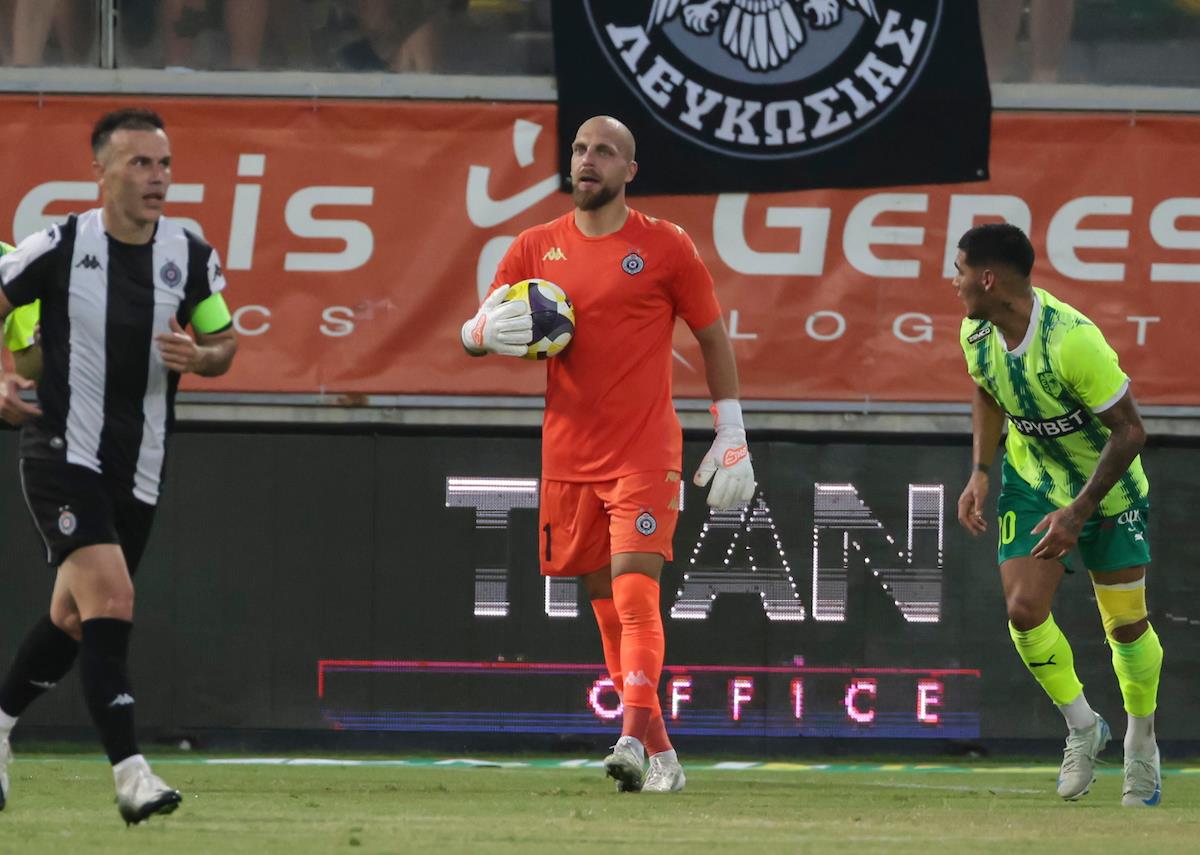 Detalj sa meča AEK Larnaka - Partizan u kvalifikacijama za Ligu Evrope