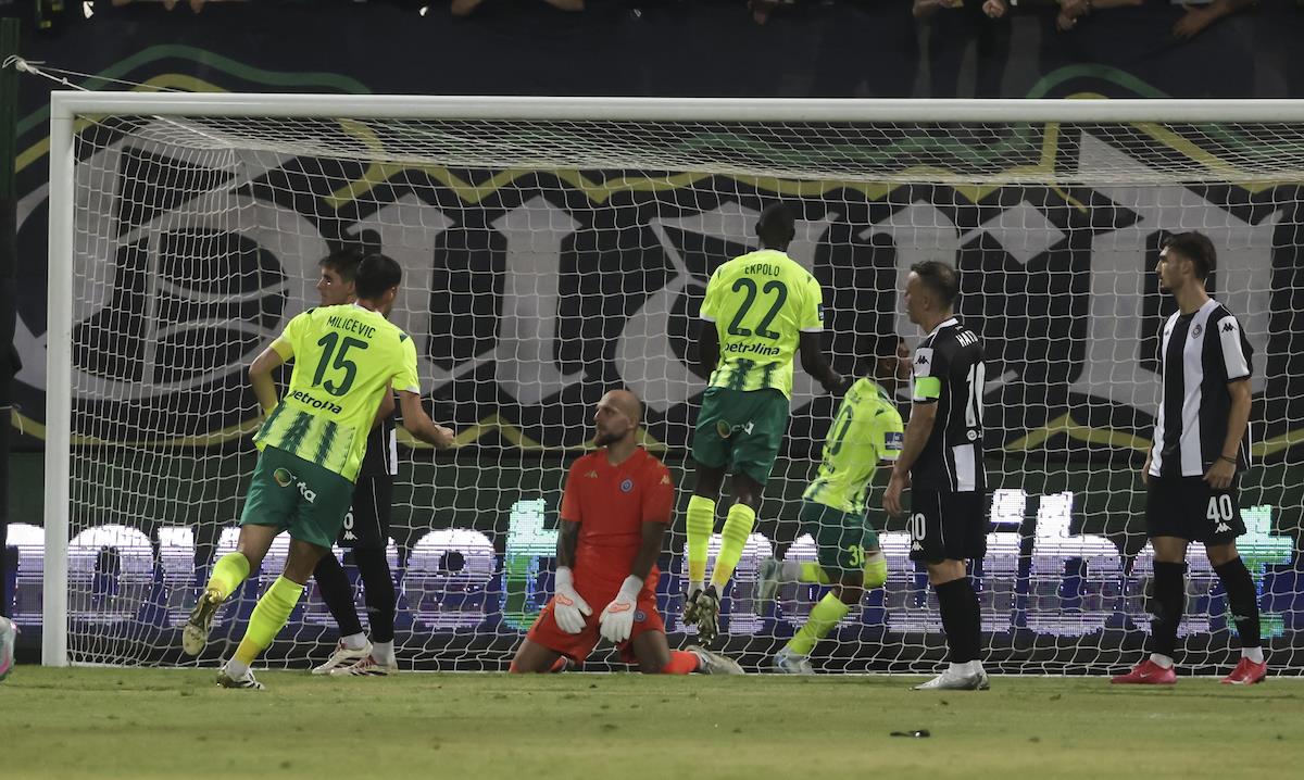 Detalj sa meča AEK Larnaka - Partizan u kvalifikacijama za Ligu Evrope