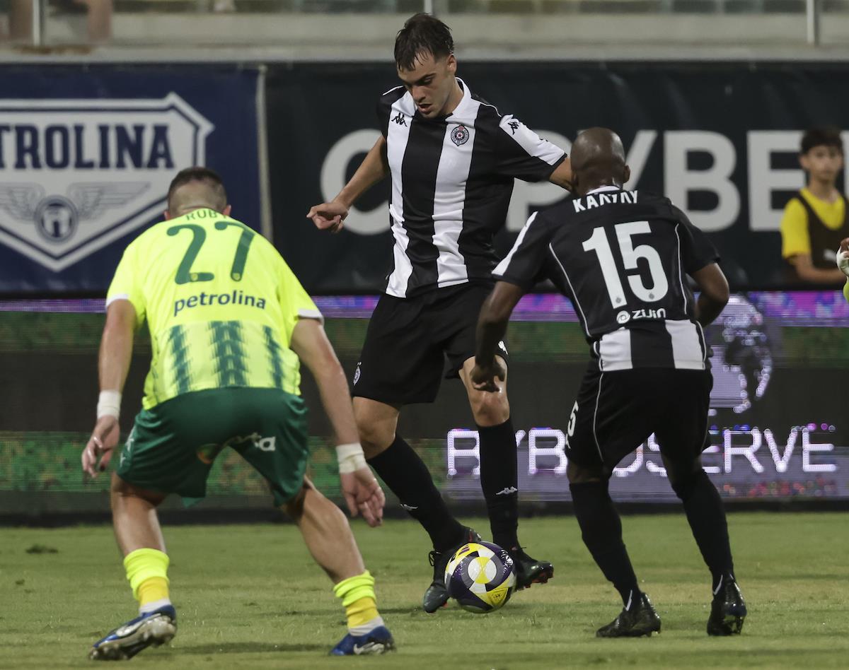 Detalj sa meča AEK Larnaka - Partizan u kvalifikacijama za Ligu Evrope