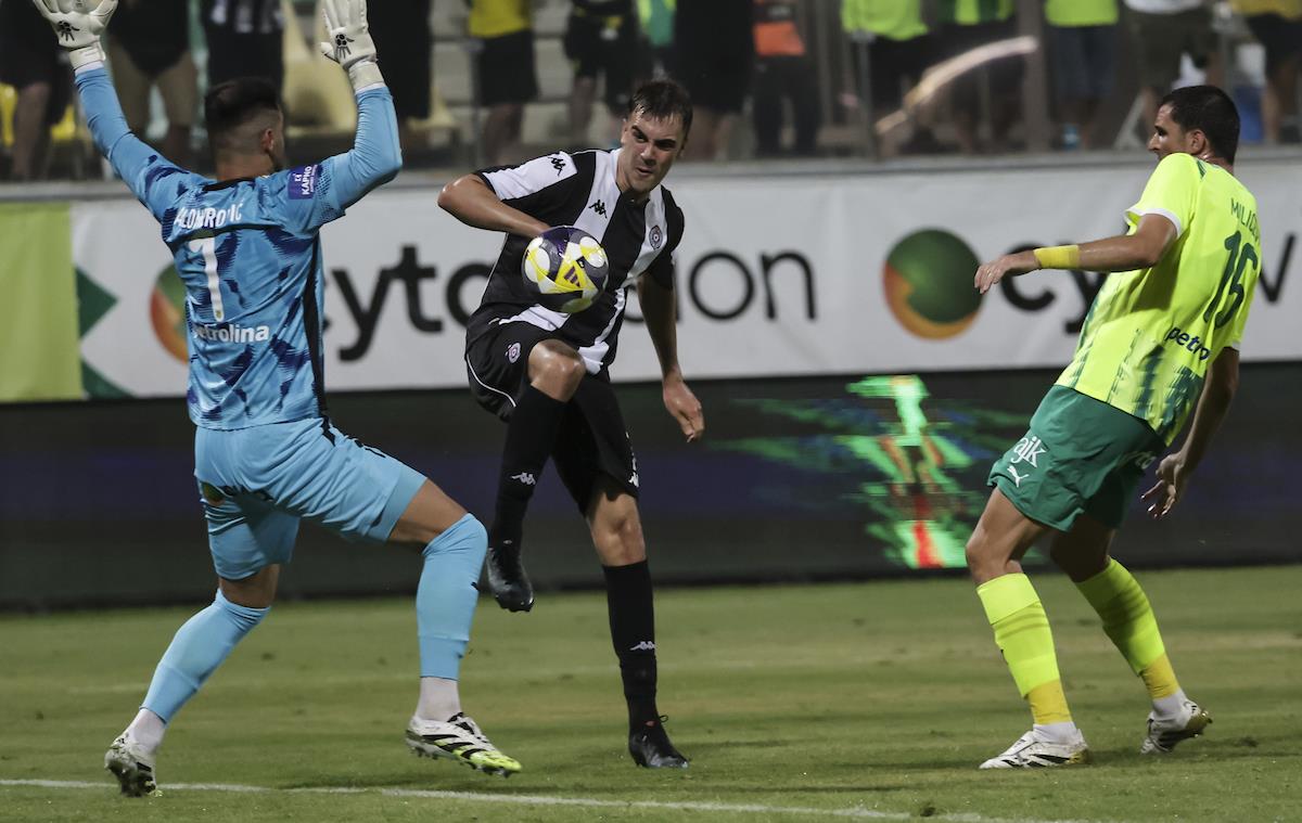 Detalj sa meča AEK Larnaka - Partizan u kvalifikacijama za Ligu Evrope