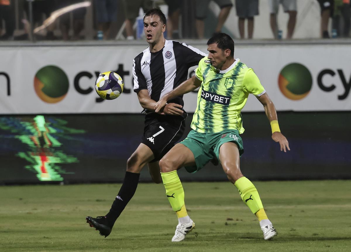 Detalj sa meča AEK Larnaka - Partizan u kvalifikacijama za Ligu Evrope