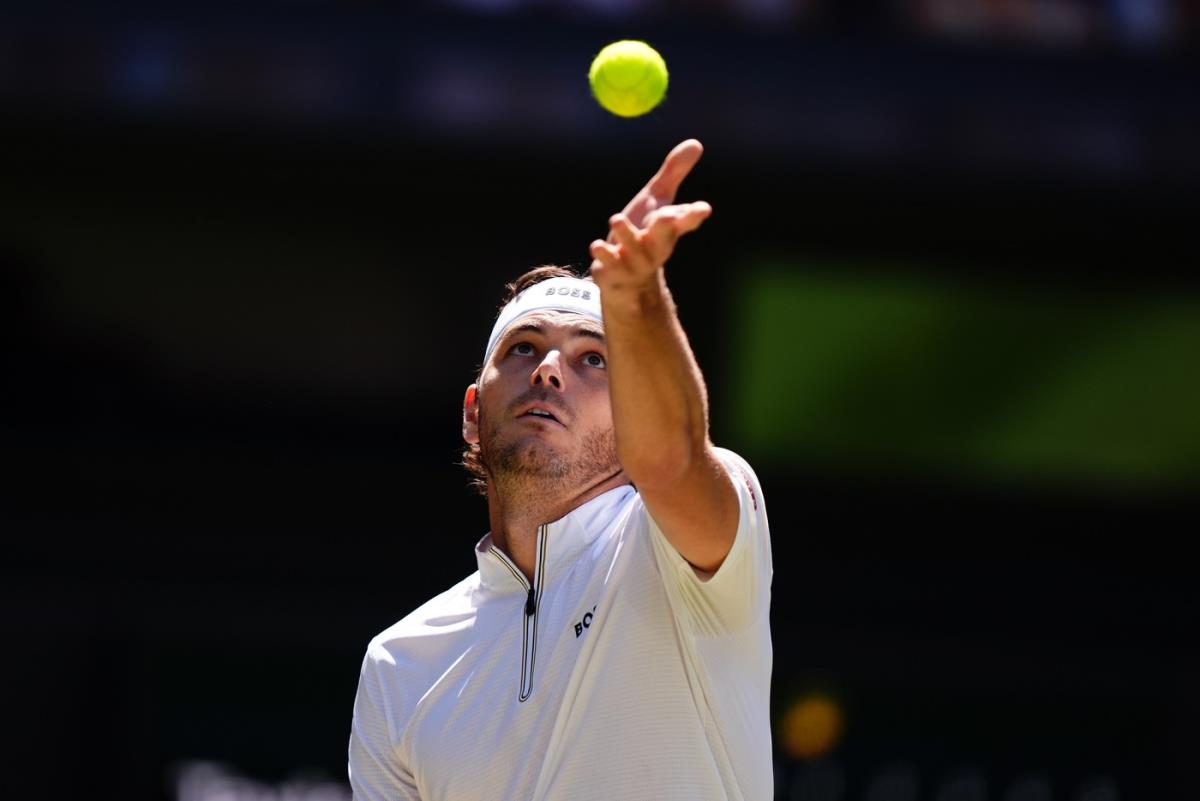 Tejlor Fric na meču protiv Alkaraza