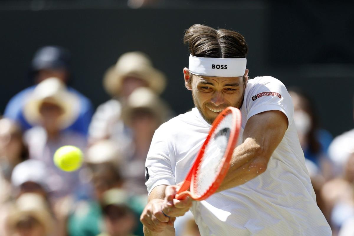 Tejlor Fric na meču protiv Alkaraza