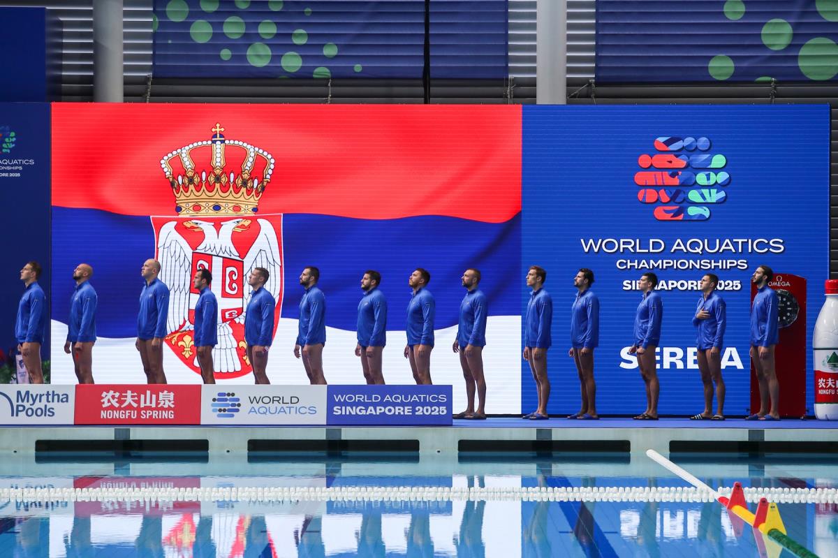 Vaterpolo reprezentacija Srbije pred meč protiv Južne Afrike