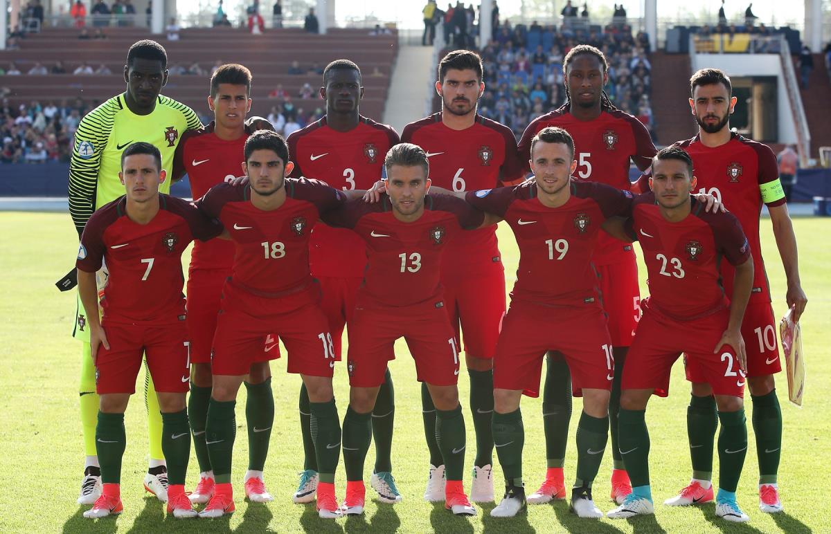 U21 reprezentacija Portugala i Diogo Žota 2017. godine pred meč protiv Srbije
