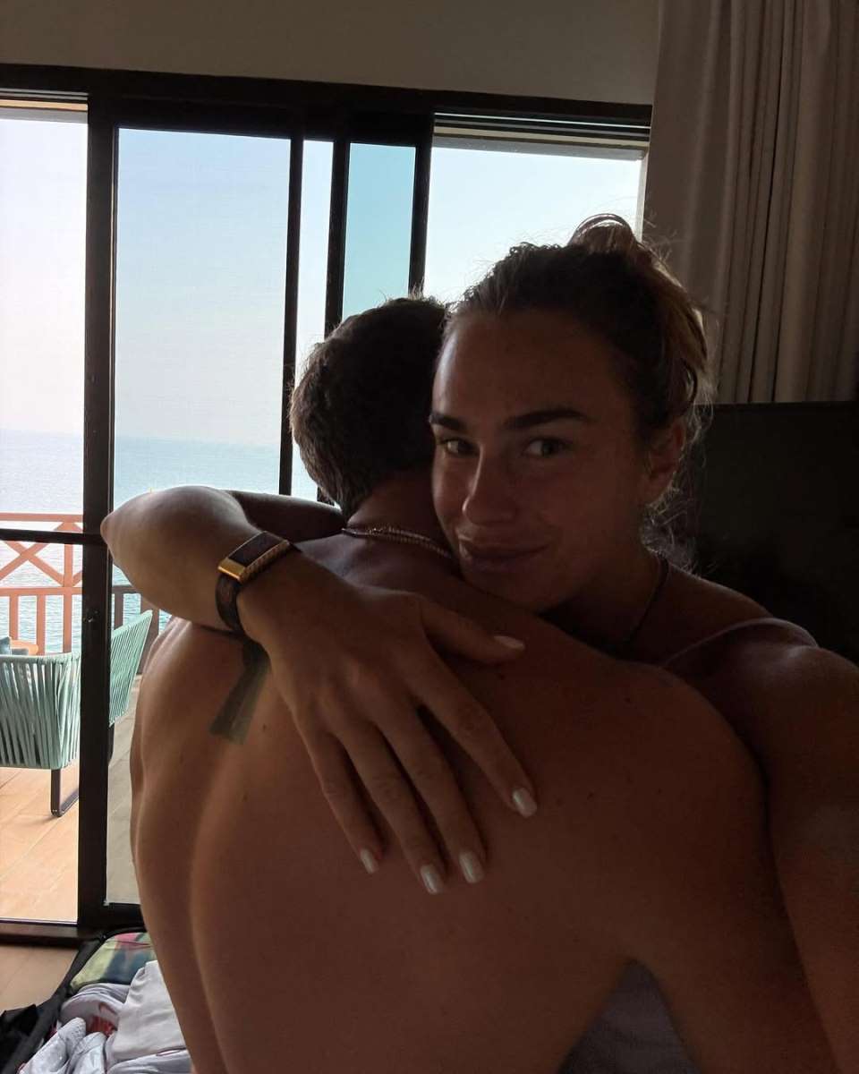 Jorgos Frangulis i Arina Sabalenka