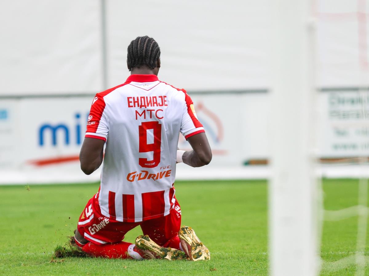 Šerif Endijaj proslavlja gol na pripremama u Austriji