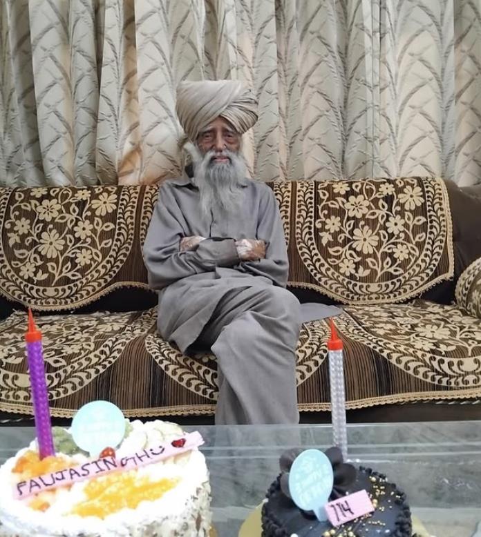 Faudža Sing slavi svoj 114. rođendan