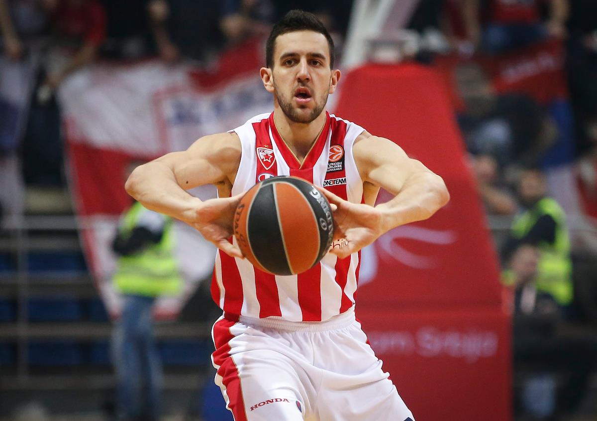 Vasilije Micić u dresu Crvene zvezde