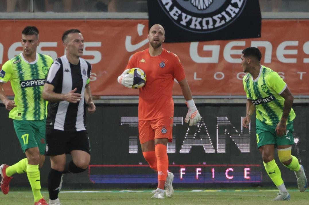 Marko Milošević na utakmici protiv AEK iz Larnake