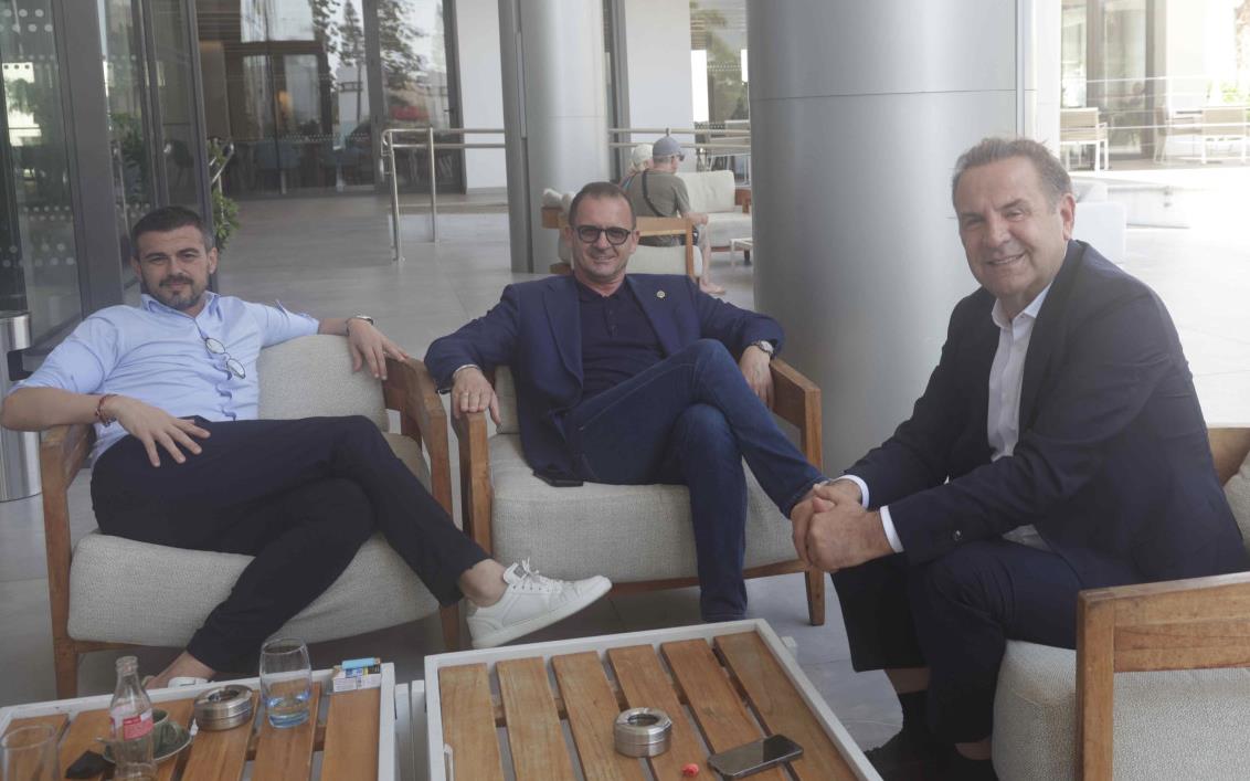 Danko Lazović, Predrag Mijatović i Rasim Ljajić na Kipru