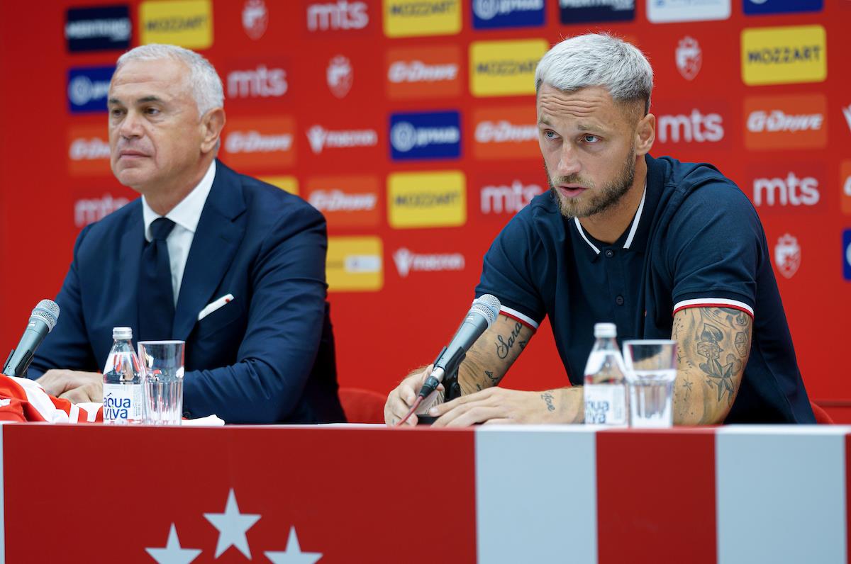 Marko Arnautović na promociji u Zvezdi