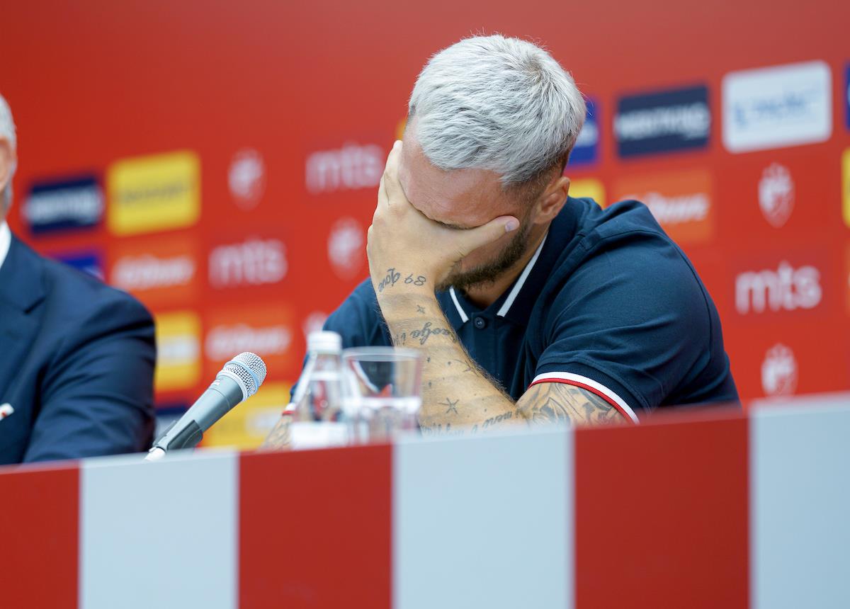 Marko Arnautović na promociji u Zvezdi