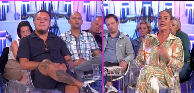 Milena Kačavenda poliva vodom Nenada Marinkovića Gastoza u emisiji uživo