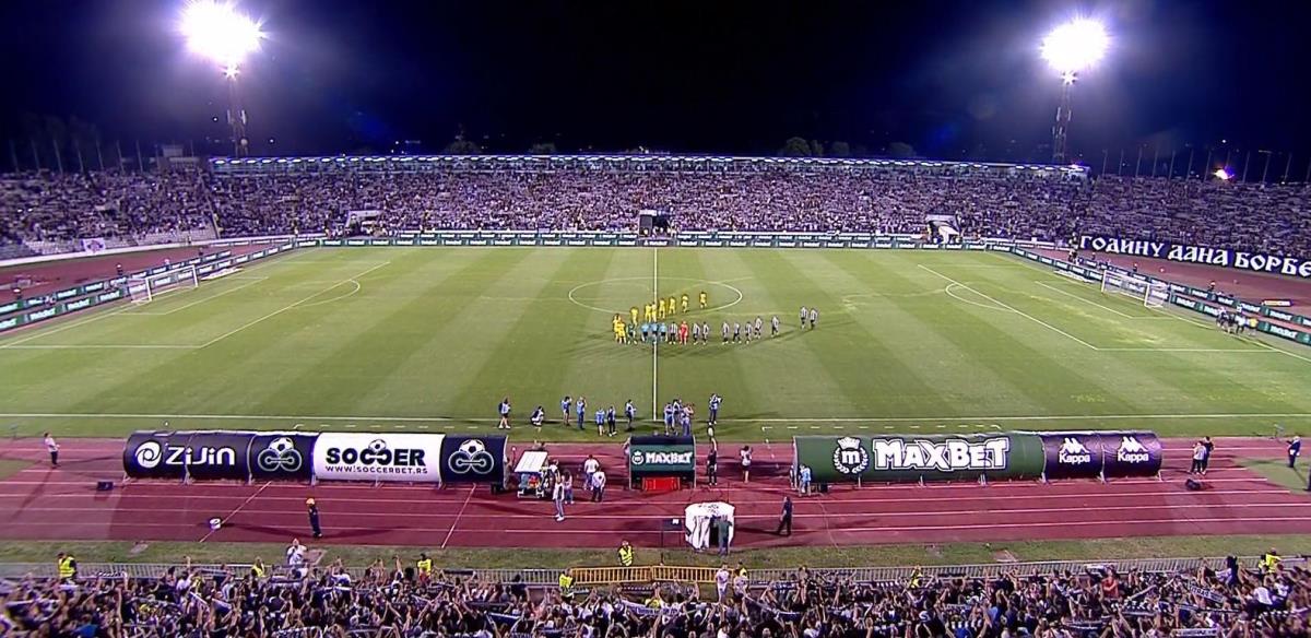 Atmosfera na utakmici Partizan - Oleksandrija