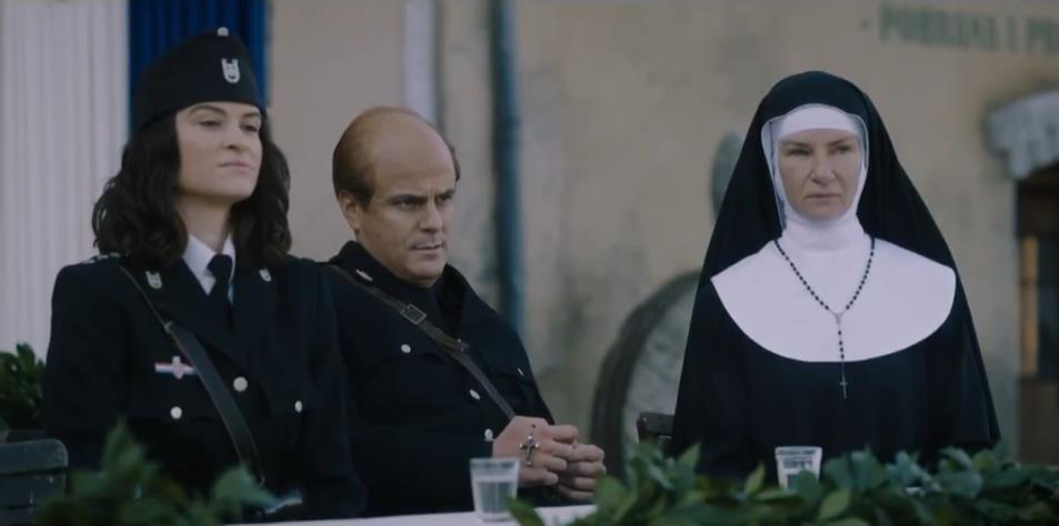 Martina Kitanović kao Maja Buždon, Vuk Kostić kao Miroslav Filipović i Tatjana Kecman kao Barta Pulherija