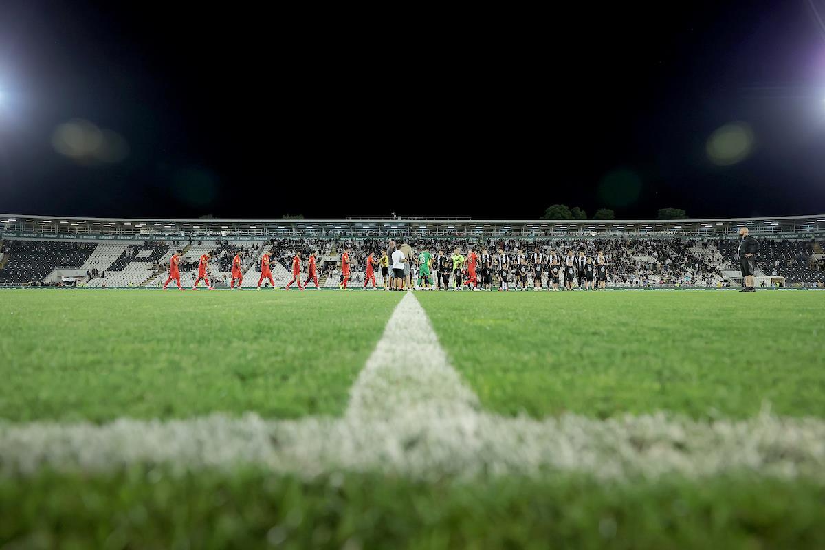 Detalj sa utakmice Partizan - Radnički 1923 na stadionu u Humskoj