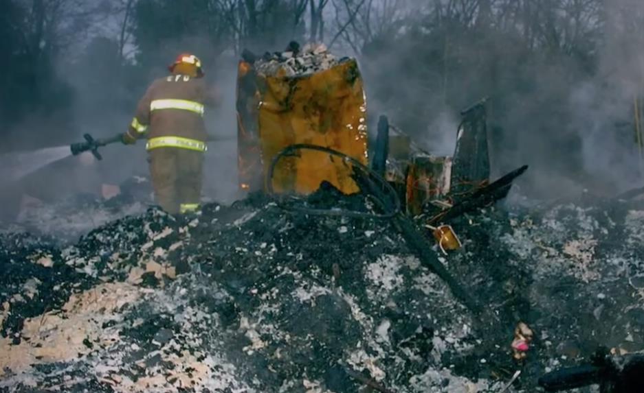 Kuća porodice Kafi posle požara i masakra.jpg